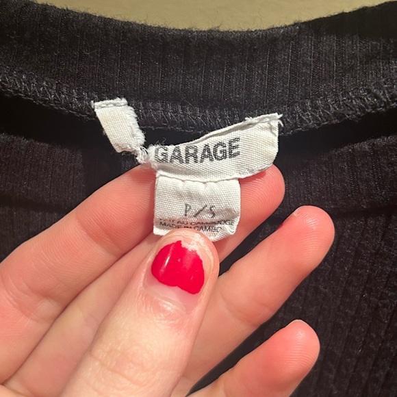 Black Cropped Longsleeve - Picture 3 of 3